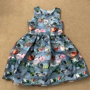 Lavender girls floral dress